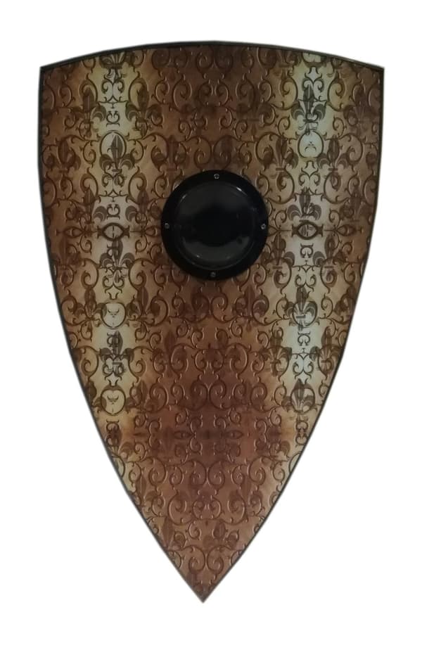 Puinen keskiaikainen Fleur de lis Shield SWE144