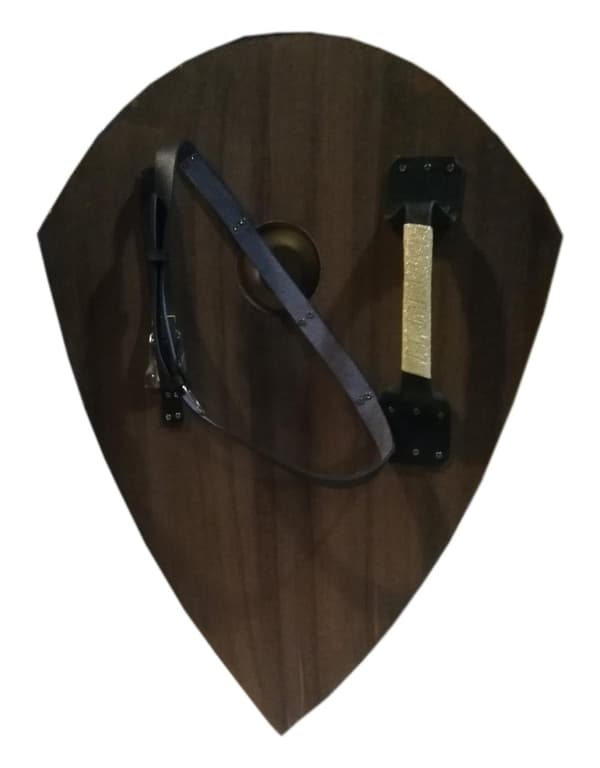 Træ fleur de lis Battle Armor Medieval Shield SWE148