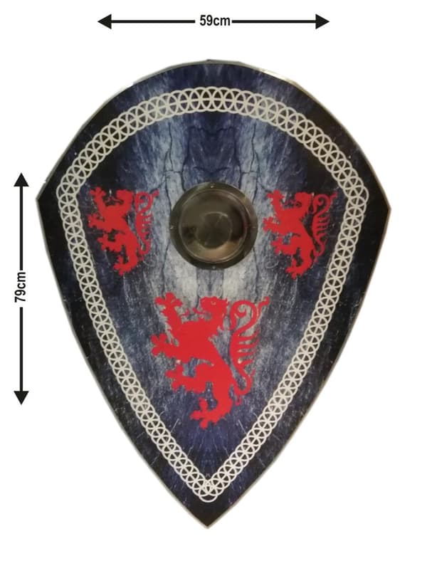 Tre Robert the Bruce Rampant Lion Medieval Shield SWE149