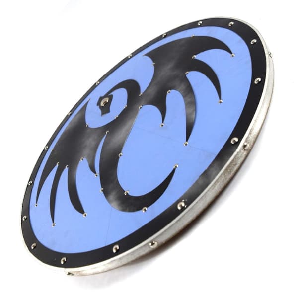 Træ/læder Middelalder Dragon Viking Shield SWE61