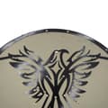 Miniatyrbillede 3 af 5: Træ/læder middelalderlig nordisk flammende Phoenix Shield SWE62