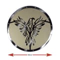 Miniatyrbillede 4 af 5: Træ/læder middelalderlig nordisk flammende Phoenix Shield SWE62
