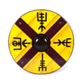 Pikkukuva 1 / 5: Puiset Viking Runes Helm Of Awe Shield käsintehty SWE73