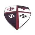 Miniatyrbild 5 av 5: Trä medeltida Bezant Viking Kite böjd sköld SWE85