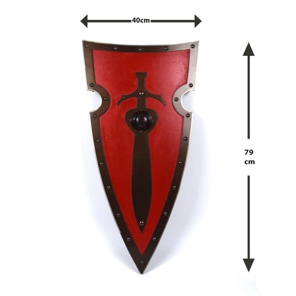 King Arthur trä Viking böjd sköld SWE111