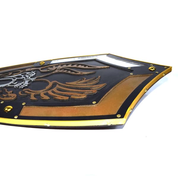 Trä medeltida Gladiator Shield SWE-118