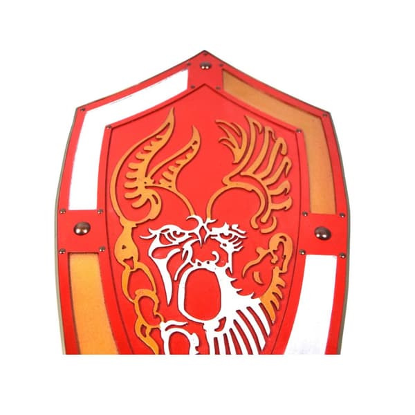Trä medeltida Gladiator Shield SWE-118