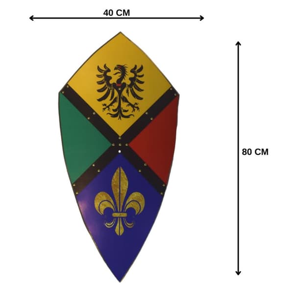 Heraldiska symboler och örnkurviga sköld SWE167