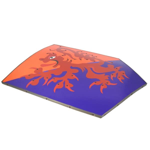 Trä Medeltida The Bruce Rampant Lion Shield SWE174