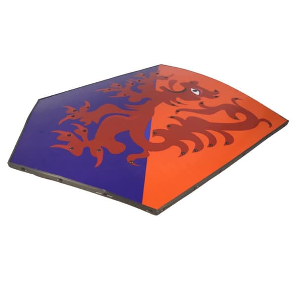 Trä Medeltida The Bruce Rampant Lion Shield SWE174