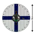 Pikkukuva 5 / 5: Puinen metalli käsintehty Ruotsin lippu Viking Shield SWE186