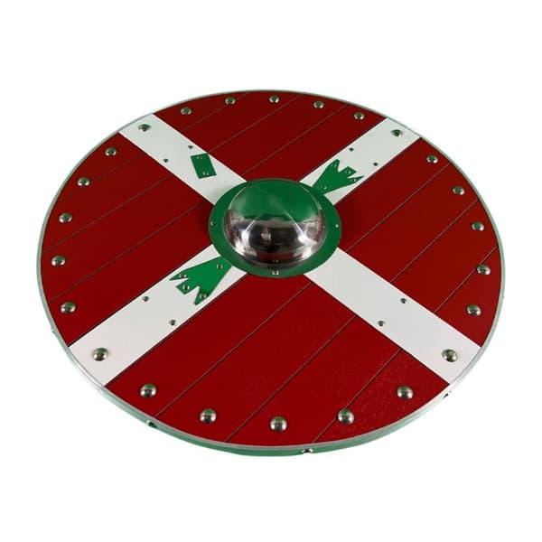 Puinen metalli käsintehty Ruotsin lippu Viking Shield SWE186