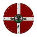 Pikkukuva 1 / 5: Puinen metalli käsintehty Ruotsin lippu Viking Shield SWE186