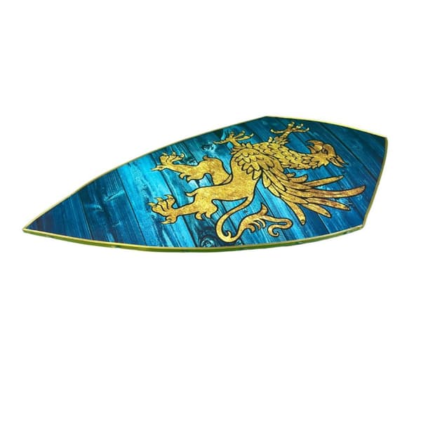 Medeltida Rampant Eagle Shield av trä SWE168