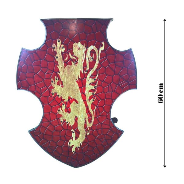 Tre buet Rampant Lion Viking Shield SWE176