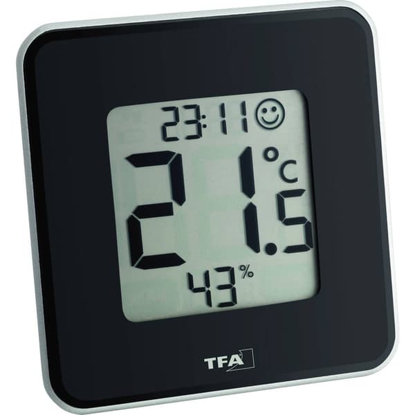 TFA Dostmann Style Termo-/Hygrometer Svart 30.5021.01