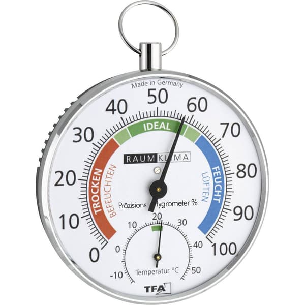 TFA Dostmann 45.2027 Termo-/Hygrometer Silver 45.2027