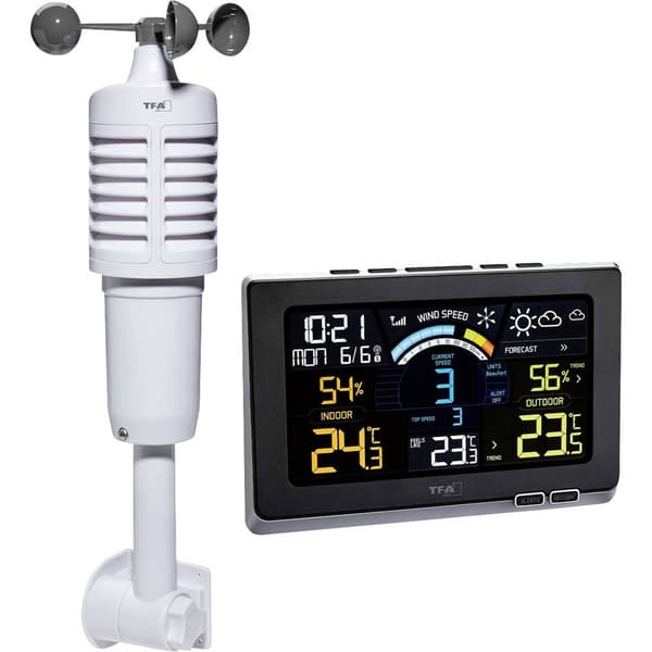 TFA Dostmann Spring Breeze 35.1140.01 Trådlös digital väderstation Antal max. sensorer 3