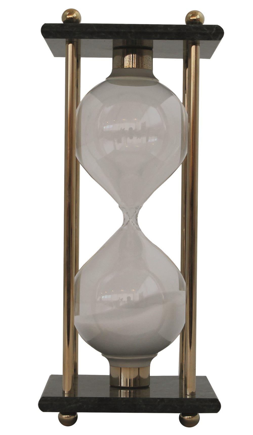Timglas i marmor och mässing 1 Timme