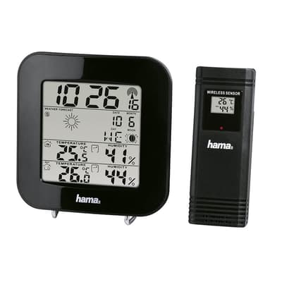 HAMA Værstasjon EWS-200 Svart