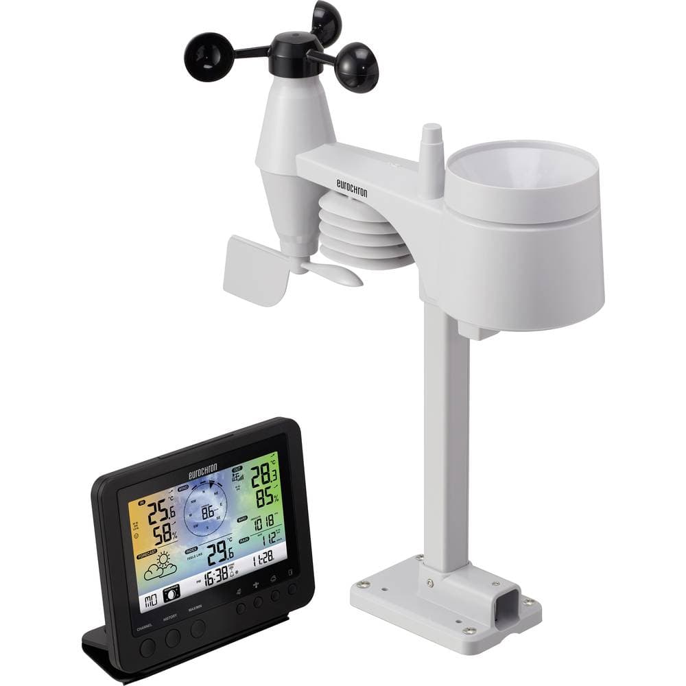 Eurochron EC-4406126 Trådlös digital väderstation Prognos för 12-24 timmar