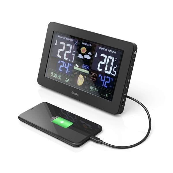 HAMA Sääasema Premium Sis. USB-lataus