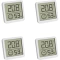 Miniatyrbild 1 av 3: TFA Dostmann 4er Set Digitales Thermo-Hygrometer mit Komfortzone Termo-/Hygrometer Vit 30.5053.02.04