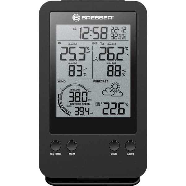 Bresser Optik Pro 3-in-1 7002531 Trådlös digital väderstation Prognos för 12-24 timmar