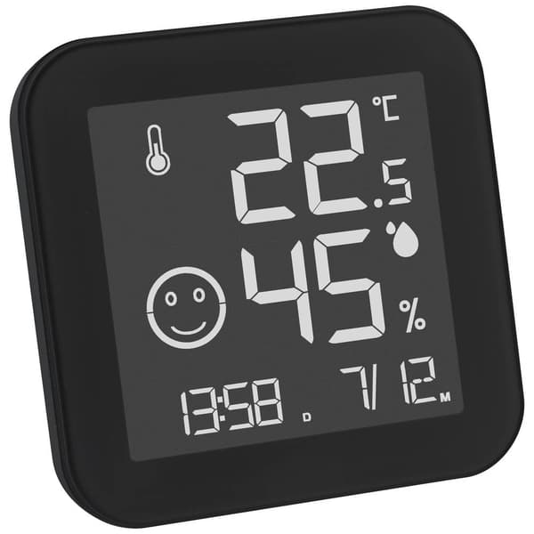 TFA Dostmann BLACK & WHITE Termo-/Hygrometer Svart 30.5054.01