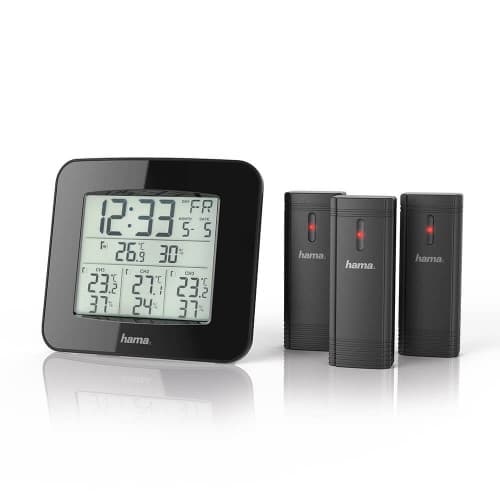Väderstation EWS-Trio 3x Sensor Svart