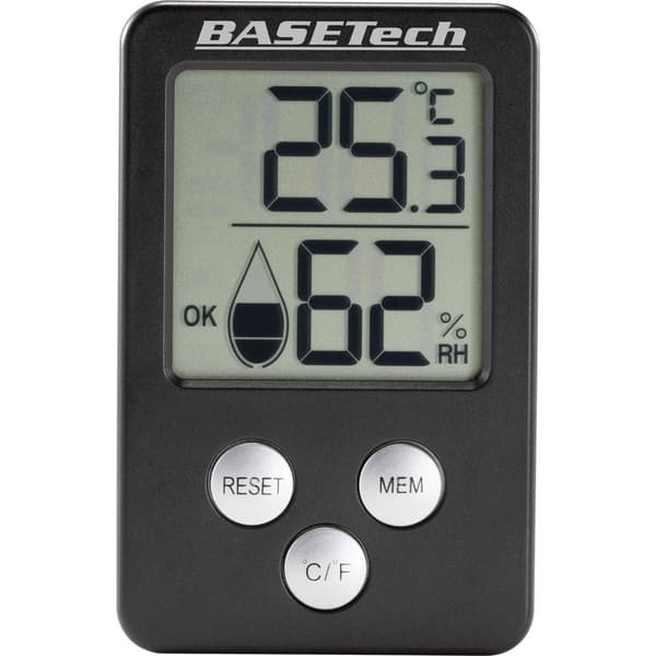 Termo-/Hygrometer Svart E0130