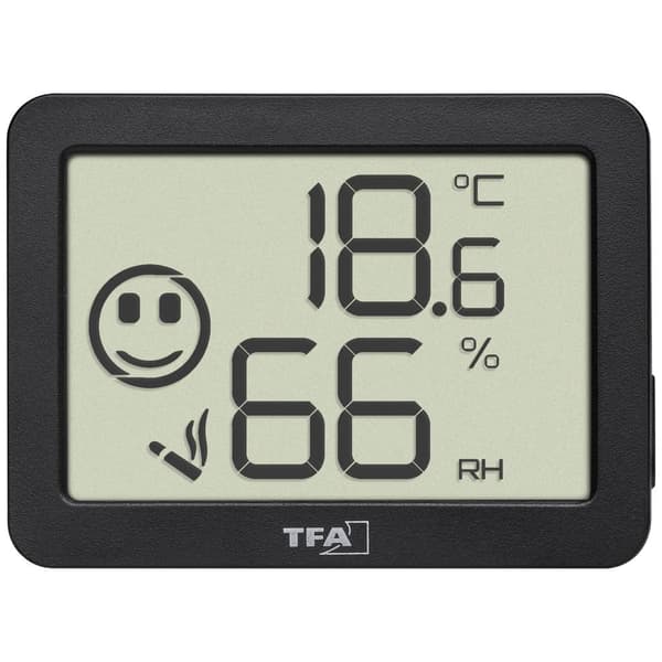 TFA Dostmann Termo-/Hygrometer Svart 30.5055.01