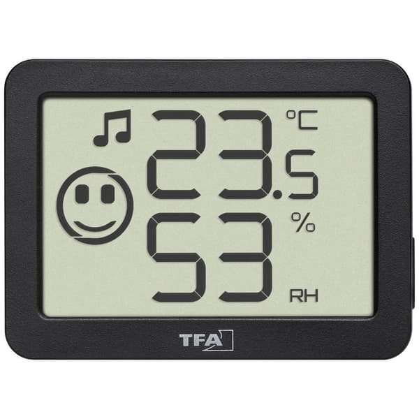 TFA Dostmann Termo-/Hygrometer Svart 30.5055.01