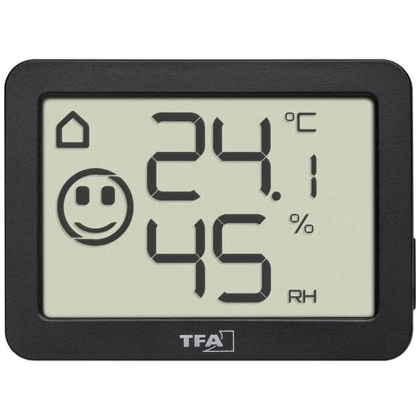 TFA Dostmann Termo-/Hygrometer Svart 30.5055.01