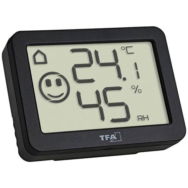 TFA Dostmann Termo-/Hygrometer Svart 30.5055.01
