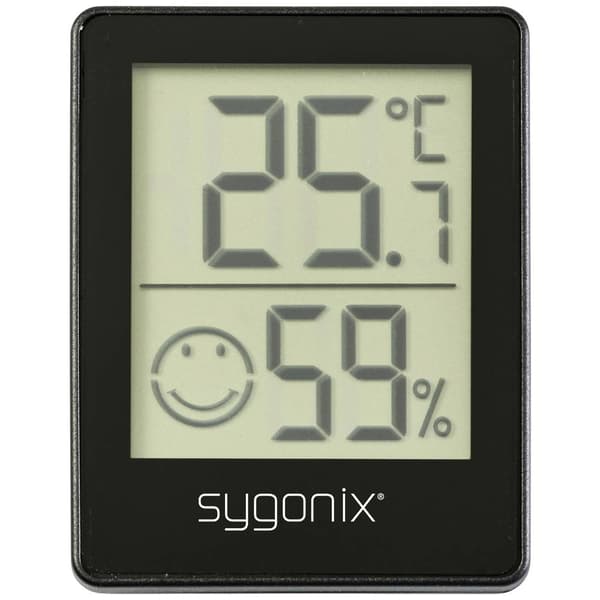 Sygonix Termo-/Hygrometer Svart SY-5268502