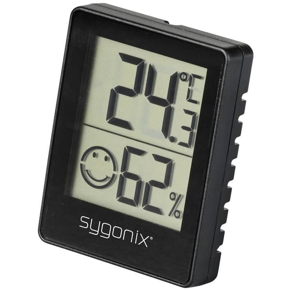 Sygonix Termo-/Hygrometer Svart SY-5268502