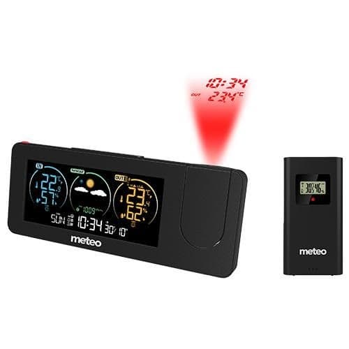 Väderstation METEO SP102 - 20,5x8x4cm - med laserprojektor