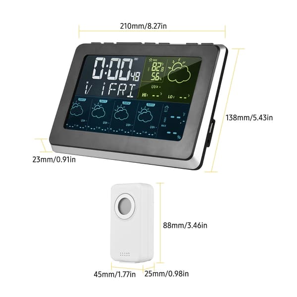 Wifi Vejrstation med Ur: Tuya & Smartlife APP