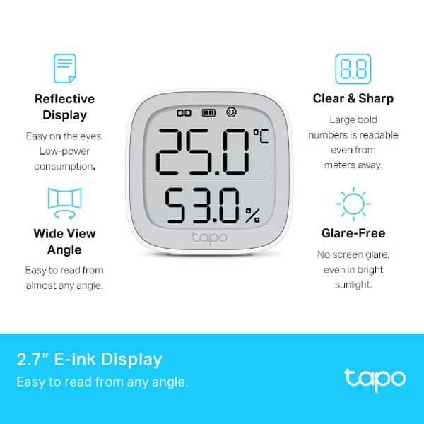 Tp-link Trådløst Termometer Tapo T315 Hvid