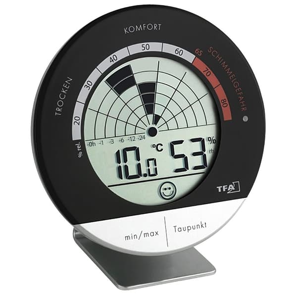 Tfa Dostmann Thermometer 30.5032 Mould Radar Digital Svart