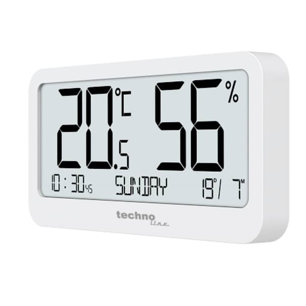 Techno Line Techno Line Thermo-Hygrometer WS9455 Termo-/Hygrometer Vit WS9455