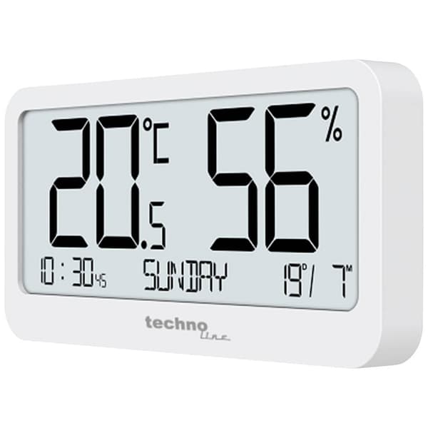 Techno Line Techno Line Thermo-Hygrometer WS9455 Termo-/Hygrometer Vit WS9455