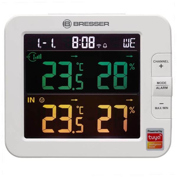 Bresser Termometer Og Hygrometer Meteo Tuya Smart Hvid
