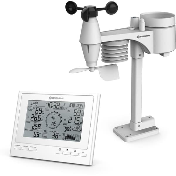 Bresser Meteo Wifi 7 1 Climatescout Rc 1 Climatescout Rc Sääkeskus Valkoinen