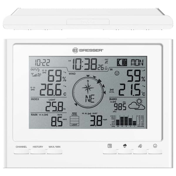 Bresser Meteo Wifi 7 1 Climatescout Rc 1 Climatescout Rc Sääkeskus Valkoinen
