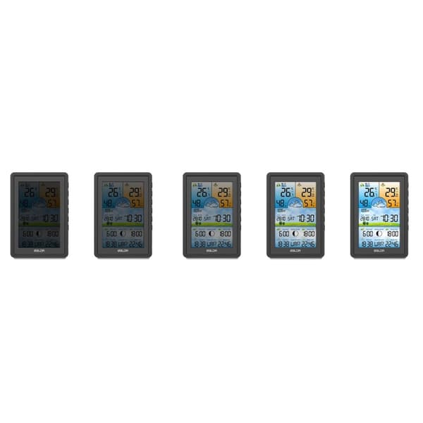 Vejrstation med display BD-906 sort
