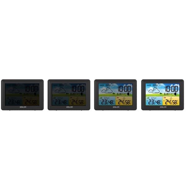 Vejrstation med display BD-908 sort