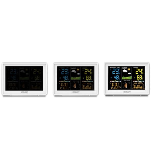 Vejrstation med display BD-907 hvid
