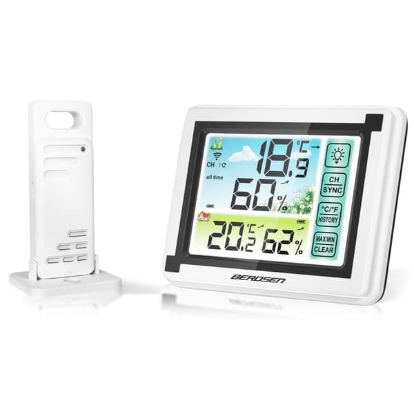 Vejrstation med display BD-900 hvid